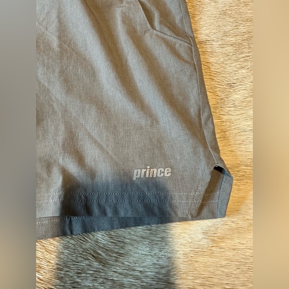 Prince Men's Shorts ~ Light Heather Grey - Picture 2 of 5